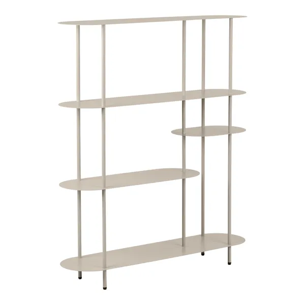 Rieti reol - 5 hylder - 118x31x139